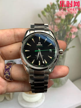欧米茄VS海马150米系列 绿针海马 高尔夫版 3点位日历 Aqua Terra 150米腕表 8500一体机 男士腕表
表径41.5mm