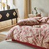 【全棉磨毛】复古田园风秋冬季加厚保暖全棉磨毛四件套纯棉 被套床单床上用品 商品缩略图4