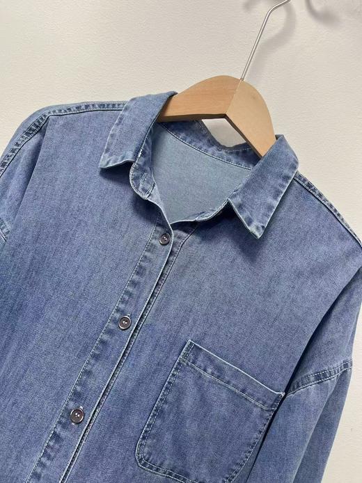 【秋新品】古泥5918简约100%棉牛仔衬衫-喜出 商品图3