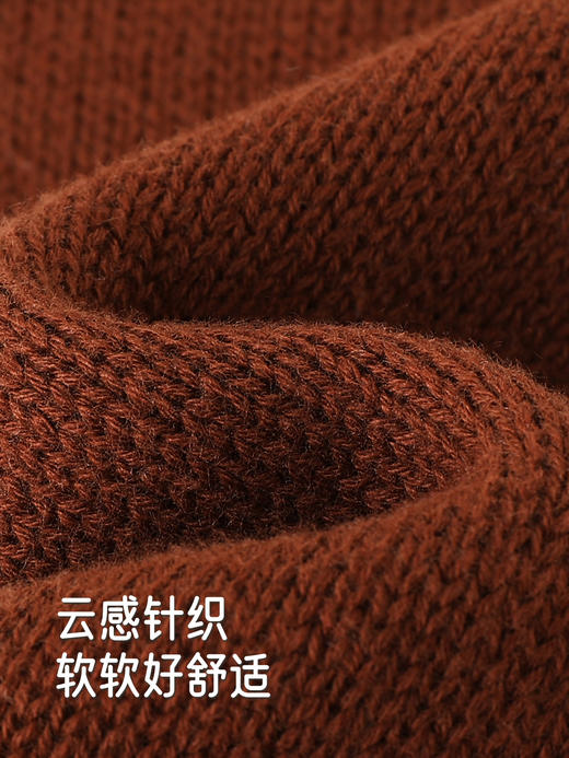 英氏儿童围巾带手套男童保暖复古针织秋冬新款围脖YRPLJ4R027A 商品图1