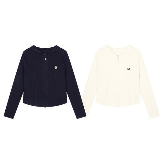 【品牌特惠】ACMEITEM爱棵米-女士连帽毛衫鱼骨设计GAG2780204G 商品图4