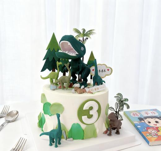 大恐龙卡通玩偶蛋糕(备注年龄)-低糖处理无添加 商品图0