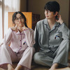 【全棉磨毛】预售~快乐小狗情侣睡衣女春秋季2025新款纯棉卡通刺绣长袖卡通家居服全棉男女 商品缩略图3