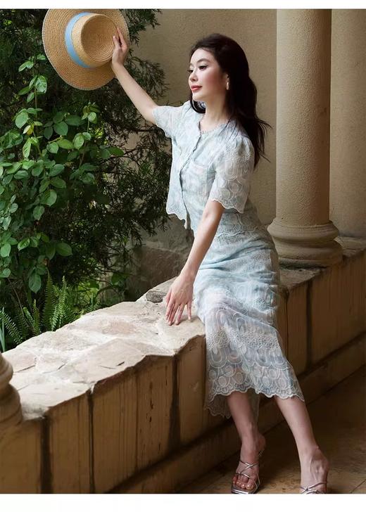 【门店同款】ENJOY夏季“悠然之境”晕染蕾丝拼接套装 162344877 商品图3