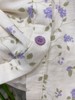 松植屋春秋女款全棉水洗长袖睡衣套装圆领小碎花双层纱家居服 商品缩略图4