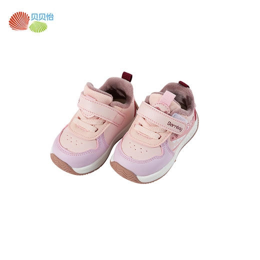 贝贝怡25冬季新款男女童鞋儿童加绒学步鞋魔术贴运动鞋跑步鞋ZB4EX019 商品图4