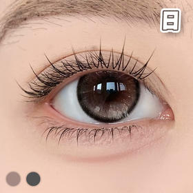 #邂逅情绪 棕/灰 14.2mm 8.5基弧【10片装】国产精品 / 日抛