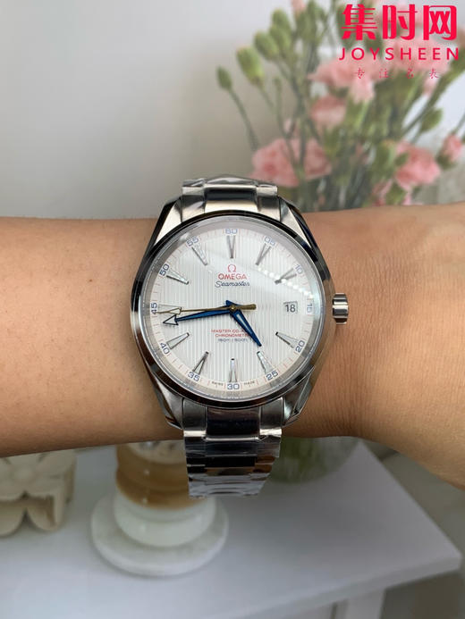 欧米茄VS海马150米系列 金针海马 金针队长 3点位日历 Aqua Terra 150米腕表 8500一体机 男士腕表 表径41.5mm 商品图8