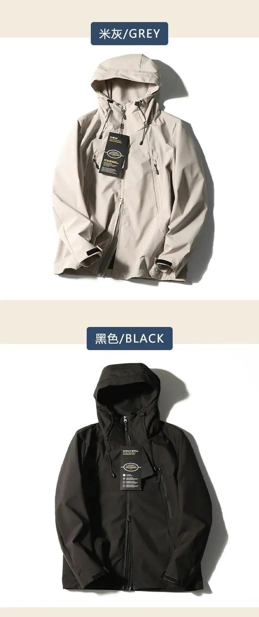 双门禁松紧可调节 AN全天候高端户外防风水情侣款冲锋衣夹克外套 商品图3