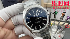 欧米茄VS海马150米系列 黑色盘 3点位日历 Aqua Terra 150米腕表 8500一体机 男士腕表 表径41.5mm