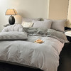 【全棉磨毛】简约风四件套AB双版纯棉被套加厚床单床上用品床笠款三件套2025新款 商品缩略图2
