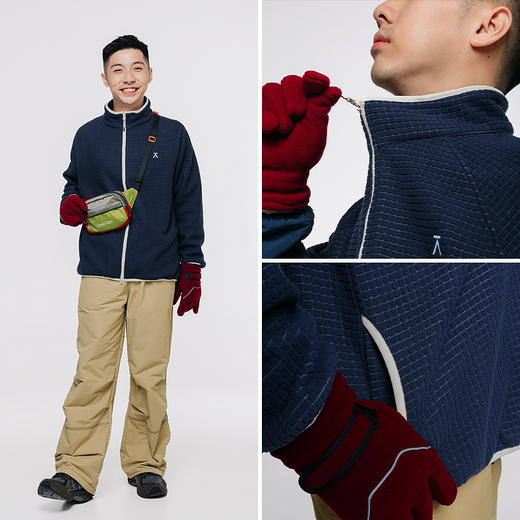 【品牌特惠】ACMEITEM爱棵米 户外抓绒立领外套秋冬插肩显瘦扩版上衣GAG3210525G 商品图3