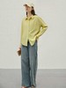【秋新品】80%棉浅黄不规则口袋后开叉长袖衬衫（微微脏）-喜出 商品缩略图2