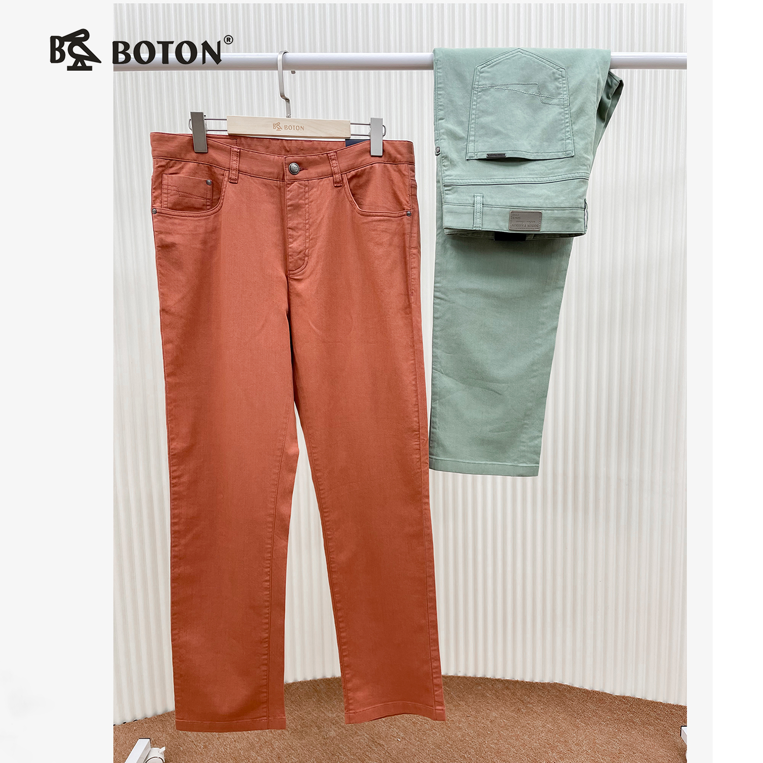 【第2件半价！尾货清仓不退换】波顿男士弯袋休闲裤ME557116