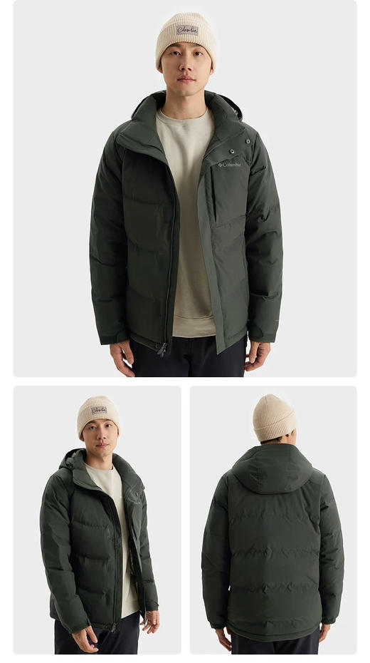 哥伦比亚户外热能拒水700蓬羽绒服男女1017 商品图10