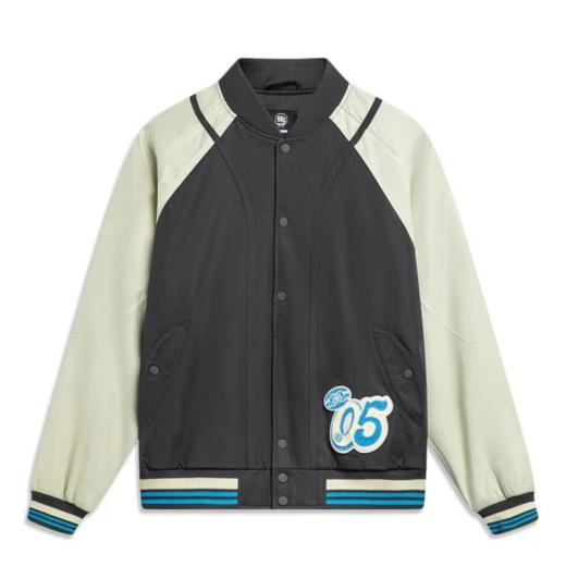 李宁男子篮球系列运动休闲针织棉外套AJMU015-4绿色 商品图0