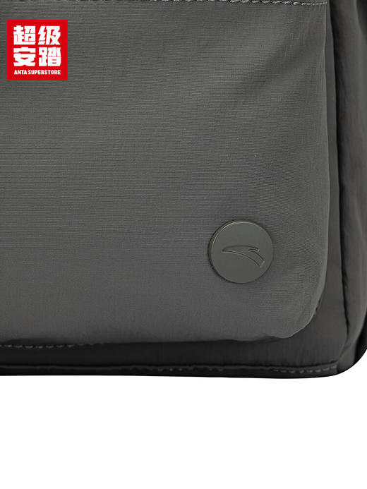 安踏运动双肩包男女通勤休闲电脑包大容量校园学生书包192538157U 烟青灰-3 商品图4