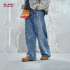 BJHG不计后果复古牛仔裤男女款秋季美式街头水洗阔腿直筒休闲裤子 商品缩略图0