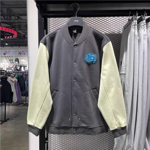 李宁男子加绒保暖针织夹克外套 AJDU007-5 商品图1
