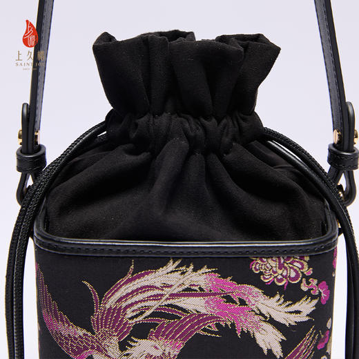 新中式包宋锦面料女士拎包腋下背包凤凰于飞BWS25A0102 商品图3