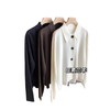 不经意的炫耀！巴素兰羊毛翻领毛衣开衫简约气质外套25秋冬款！ 商品缩略图4