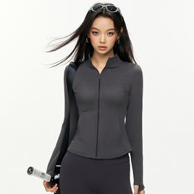 【限时秒】YOGACODE【火树银花系列】秋冬加厚保暖长袖瑜伽服立领拉链修身显瘦健身上衣DWG125681