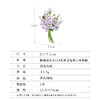 轻奢风彩绘滴油小清新花束气质胸针，优雅大气西装宴会配饰胸花LY-M-349 商品缩略图1