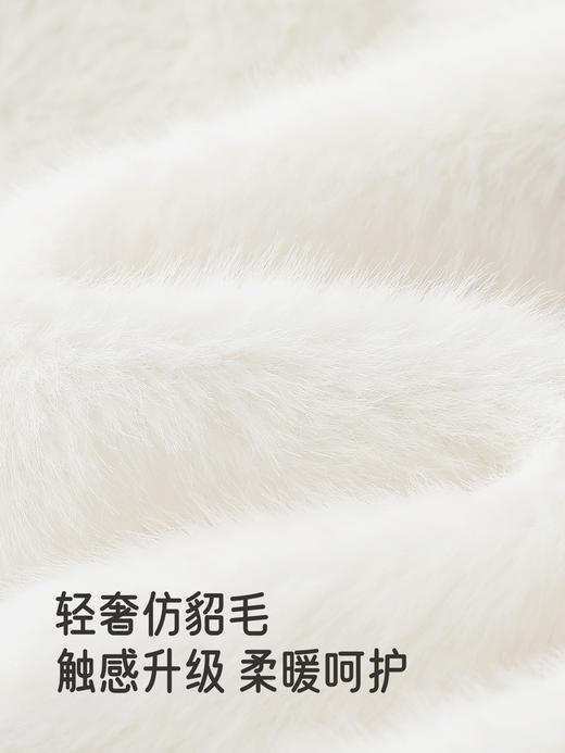 英氏儿童围巾围脖奶白雪人可爱童趣针织秋冬保暖新款YRPLJ4R031A 商品图1