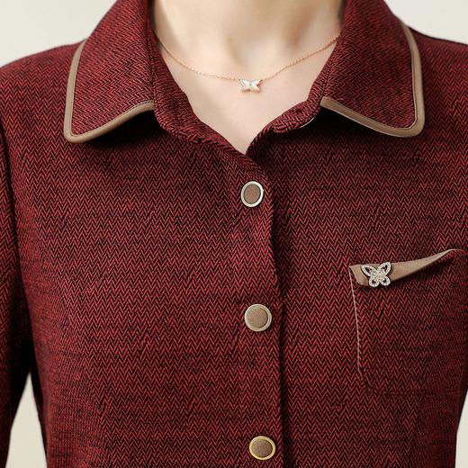 QYM 7258027-Y妈妈装连衣裙中长款厚款A字裙 商品图3