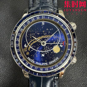 新品上市 匠心打造 百达翡丽PP-3K超级复杂功能时计6104G系列 改装定制宝石款 男士腕表 日内瓦苍穹系列，你可曾想象把星空佩戴在手腕上吗？