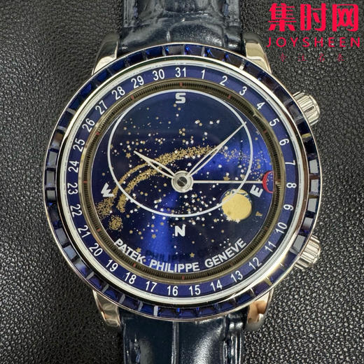 新品上市 匠心打造 百达翡丽PP-3K超级复杂功能时计6104G系列 改装定制宝石款 男士腕表 日内瓦苍穹系列，你可曾想象把星空佩戴在手腕上吗？ 商品图0