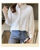 这也太重工了吧！！【秋新品】3429宫廷风重工全身精致刺绣长袖蕾丝领衬衫-喜出 商品缩略图2