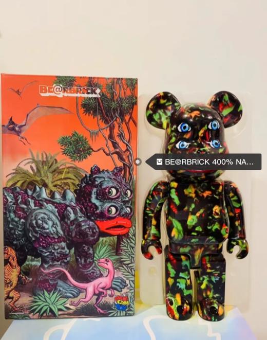 20个 原厂正品！ ！bearbrick 400%积木熊暴力熊艺术家联名款家居摆件手办   四眼款 商品图0