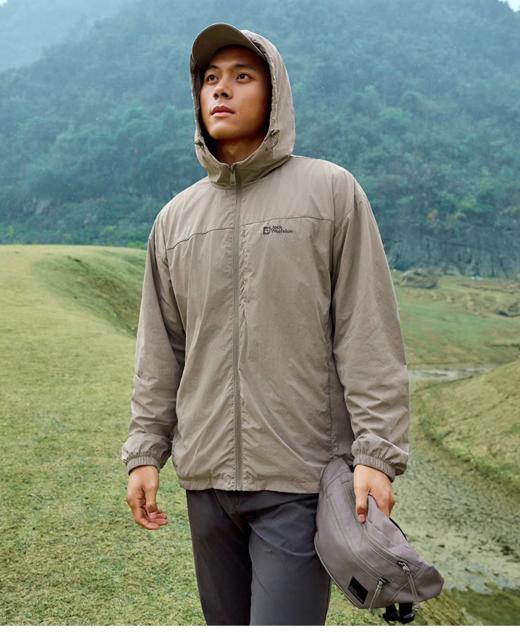 【云粉节】【6折】6楼JACKWOLFSKIN狼爪25年春款KRAJA男款户外防泼水防风透汽夹克A63712-4030吊牌价1199折后价719 商品图1