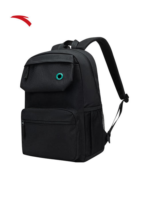 安踏（ANTA）双肩包大容量学生书包耐磨电脑包减负初高中大学生背包192538151 基础黑-1 商品图0