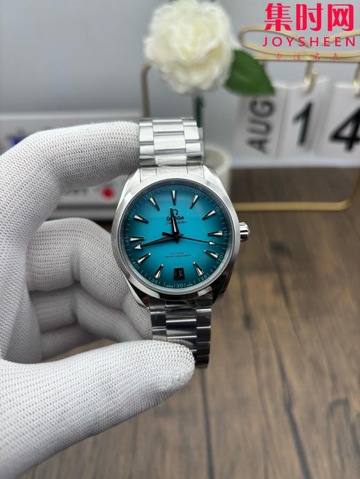 欧米茄VS海马150米系列 绿松石 6点位日历 Aqua Terra 150米腕表 8900一体机 男士腕表 表径41mm 商品图0