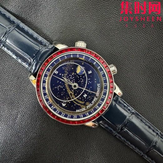 新品上市 匠心打造 百达翡丽PP-3K超级复杂功能时计6104G系列 改装定制宝石款 男士腕表 日内瓦苍穹系列，你可曾想象把星空佩戴在手腕上吗？ 商品图1