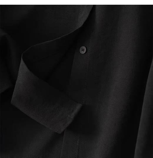 冰点价！仅限11.11！退货勿拍【秋新品】古泥7290 麻纱质感长袖尖领衬衫-喜出 商品图1