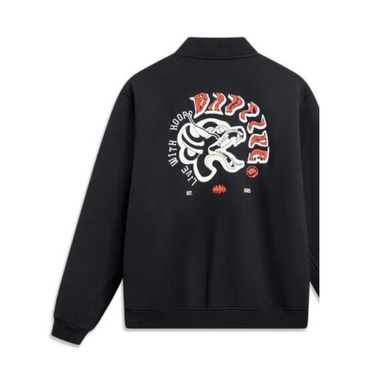 李宁男子加绒保暖针织夹克外套 AJDU007-3 商品图1