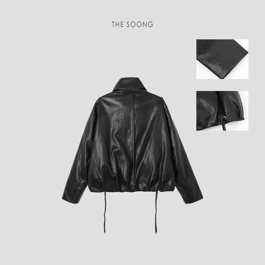 THESOONG|’暖域主义‘冬季新款鹅绒服保暖黑色羽绒服外套HWYRF8007 商品图6