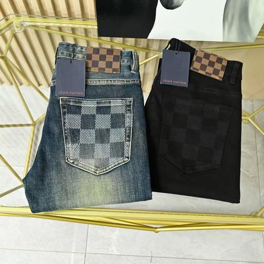 路易威登Louis Vuittony新品超柔五金LV修身牛仔裤！ 商品图0