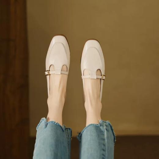 牛皮！！强推~【欧尼英伦】T型乐福鞋丨复古低跟小皮鞋单鞋 商品图2