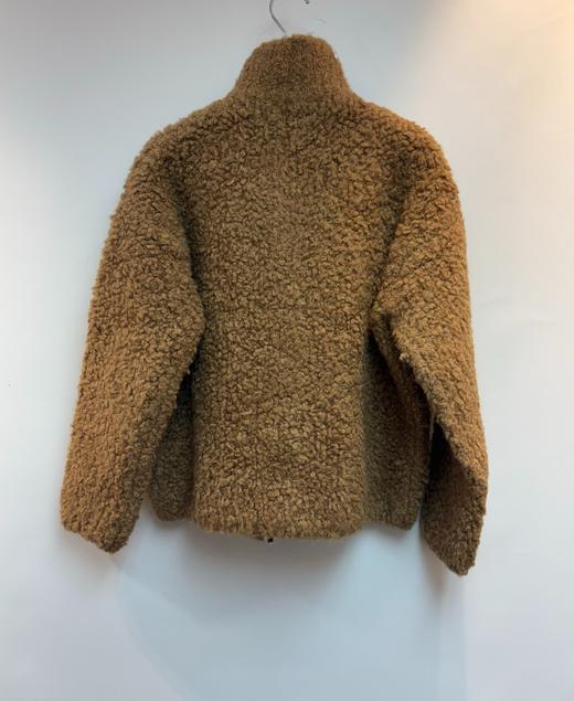 女款羊駝毛拉链外套 商品图1