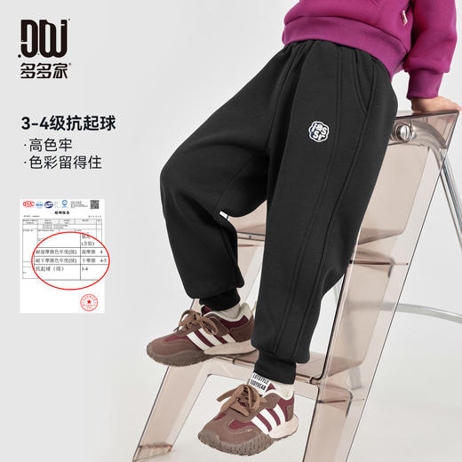 【件件底价，童装双倍积分】多多家男童加绒卫裤儿童运动裤秋冬季2025新款中大童洋气冬装裤子11159 商品图0