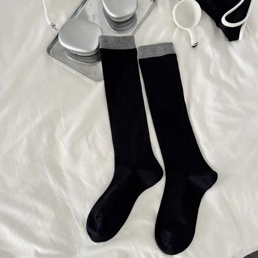 现货【YW】无忧购25元5双，39元10双秋冬搭配系列长筒袜拼色小腿袜2020（截单后3-5天发货) 商品图4