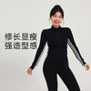 【限时秒】YOGACODE【火树银花系列】大码瑜伽服外套女秋冬立领防风显瘦遮肉胖mm健身服上衣DWZ225605 商品缩略图1