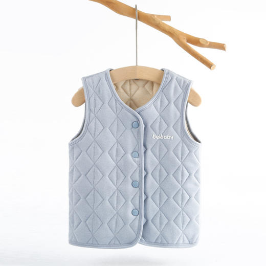 【新升级一代！600克加厚款！蚕丝&羊毛！】儿童羊毛马甲 男童德绒保暖加厚宝宝坎肩 女童加厚夹棉背 心护肚马夹 商品图7