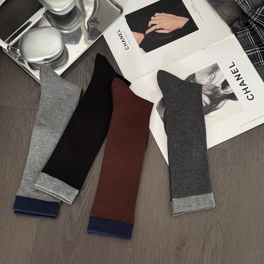 现货【YW】无忧购25元5双，39元10双秋冬搭配系列长筒袜拼色小腿袜2020（截单后3-5天发货) 商品图3