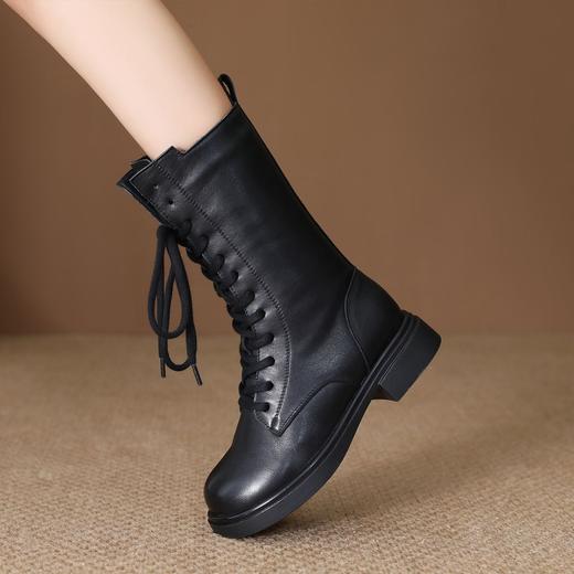 FR 85663骑士靴复古英伦风粗跟马丁靴 商品图1