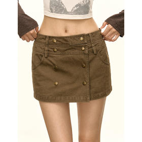 Ariseism 美式复古短裙女秋季新款裙子